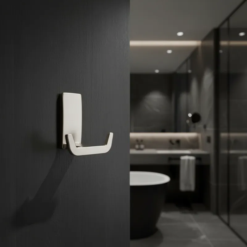 Porte-manteau TANIA L / Nickel brossé