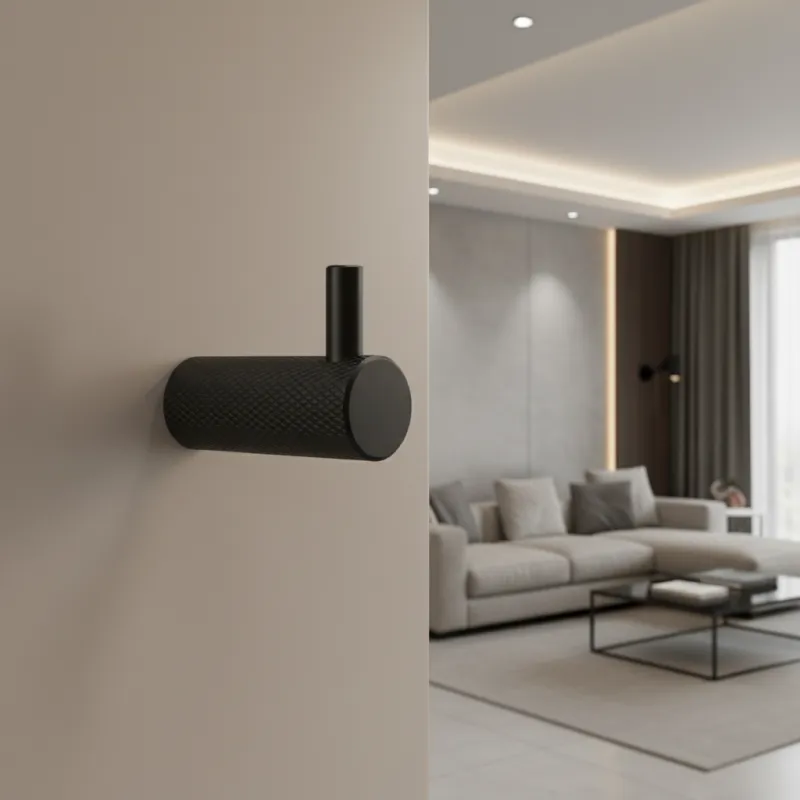 Porte-manteau INDUST UNO / Noir mat