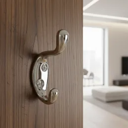 Patère LARRA L / Chrome brillant