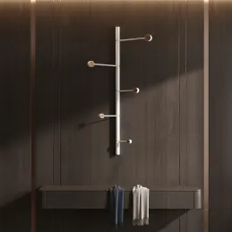 Patère murale design YOKO / Blanc mat