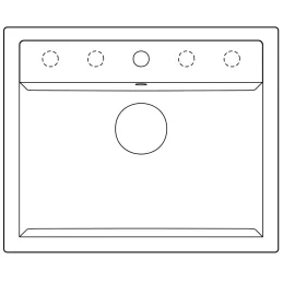 Évier en céramique Blanco DALAGO 6 avec commande excentrée / Anthracite