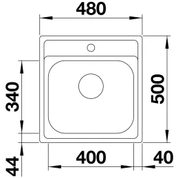 Évier en inox Blanco DANA 45