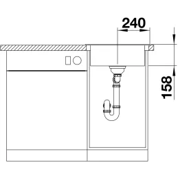 Évier en inox Blanco DANA 45