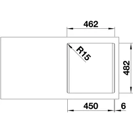 Évier en inox Blanco DANA 45