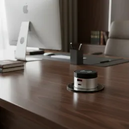 Prise électrique escamotable VENUX 1x USB A-C / Inox