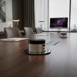 Prise électrique escamotable VENUX 1x USB A-C / Inox