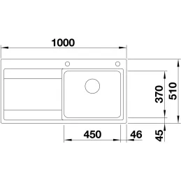 Évier en acier inoxydable Blanco DIVON II 5 S-IF