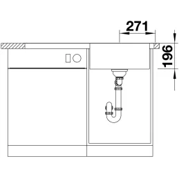 Évier en acier inoxydable Blanco DIVON II 5 S-IF