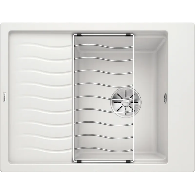 Évier en grès Blanco ELON 45 S avec grille / Blanc