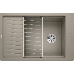 Évier en grès Blanco ELON XL 6 S avec égouttoir / Tartufo