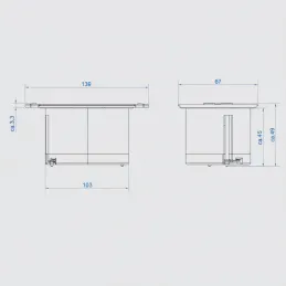 Prise encastrable BACHMANN DUE 2 x 230V / Noir