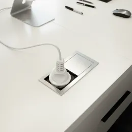 Prise électrique VersaHit Mono 1 x 230 V FRENCH / Inox