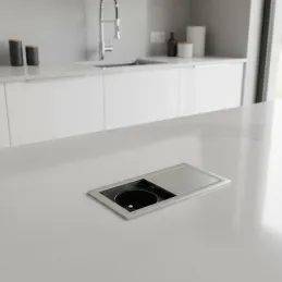 Prise électrique VersaHit Mono 1 x 230 V FRENCH / Inox