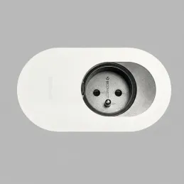 Prise électrique ORBIT 1 x 230 V / Blanc mat
