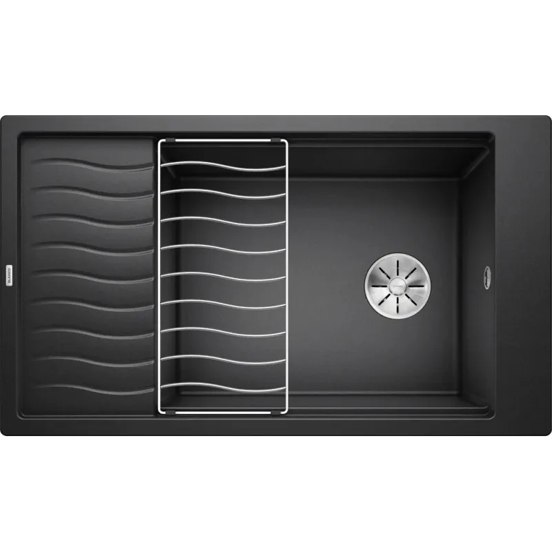 Évier en grès Blanco ELON XL 8 S avec égouttoir / Anthracite