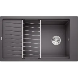 Évier en grès Blanco ELON XL 8 S avec grille / Gris roche
