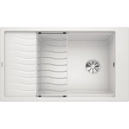 Évier en grès Blanco ELON XL 8 S avec égouttoir / Blanc