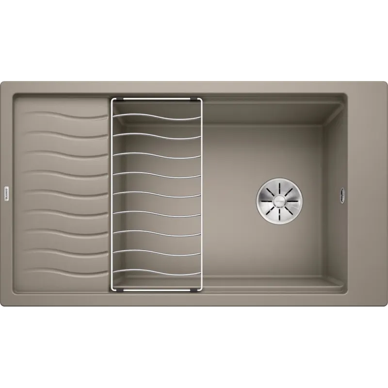 Évier en grès Blanco ELON XL 8 S avec grille / Tartufo