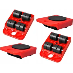 Kit de déplacement pour meubles et appareils électroménagers / Rouge