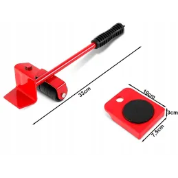 Kit de déplacement pour meubles et appareils électroménagers / Rouge