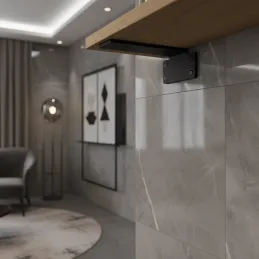 Support d’étagère CASILA / Noir mat