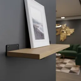 Support d’étagère CASILA / Noir mat