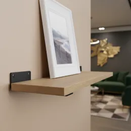 Support d’étagère CASILA / Noir mat