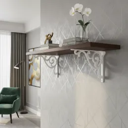 Support d’étagère STRADIUS Maxi / Blanc mat