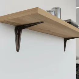 Console en tôle 100 x 125 / Marron