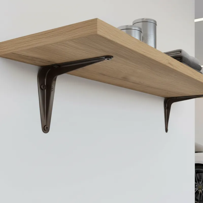 Console en tôle 100 x 125 / Marron