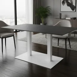 Pied de table URBAN DUO / Blanc mat