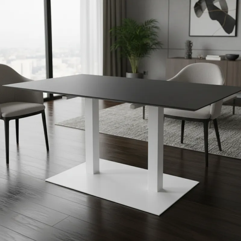 Pied de table URBAN DUO / Blanc mat