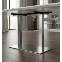 Pied de table URBAN DUO / Acier inoxydable