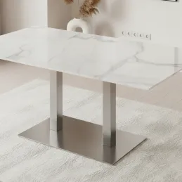 Pied de table URBAN DUO / Acier inoxydable