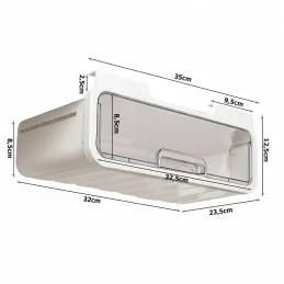 Tiroir sous bureau MAXINA / Blanc