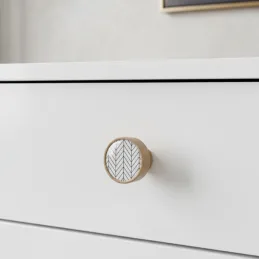 Bouton de meuble en bois ARSIA / hêtre – sapin noir