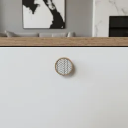 Bouton de meuble en bois ARSIA / hêtre – sapin noir