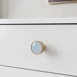 Bouton de meuble en bois ARSIA / Hêtre – bleu