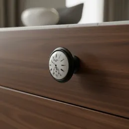 Bouton de meuble VIAMO CLOCK / Noir
