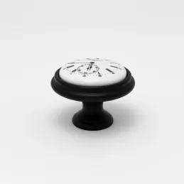 Bouton de meuble VIAMO CLOCK / Noir