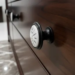 Bouton de meuble VIAMO CLOCK / Noir