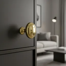 Bouton de meuble BEA / Doré brillant