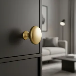 Poignée bouton BEA / Doré mat mat