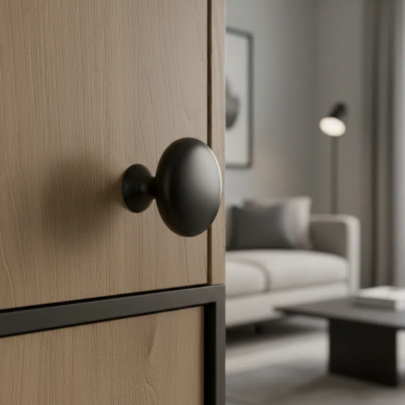 Bouton de meuble BEA / Noir mat