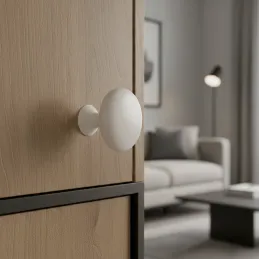 Bouton de meuble BEA / Blanc mat
