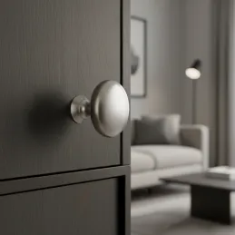 Bouton de meuble BEA / Nickel mat