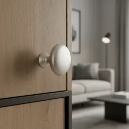 Bouton de meuble BEA / Chrome mat