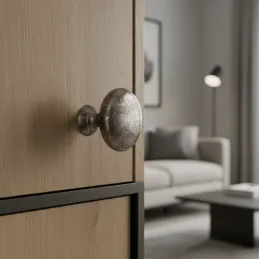 Bouton de meuble BEA / vieil argent