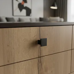 Bouton de meuble AXON / Noir mat