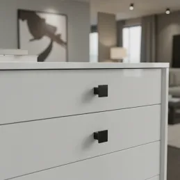 Bouton de meuble AXON / Noir mat